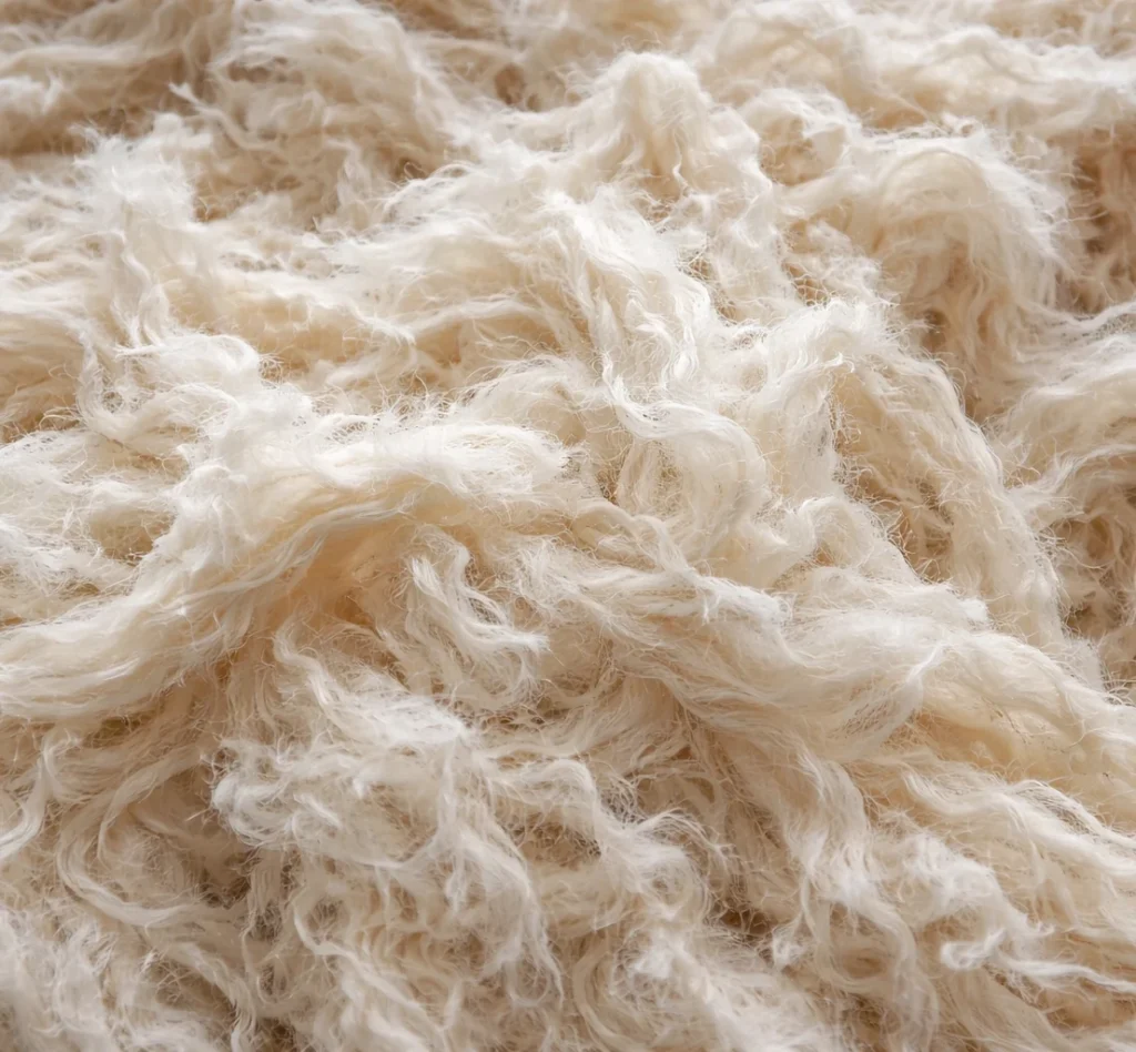 cotton fibres for shawls and scarves