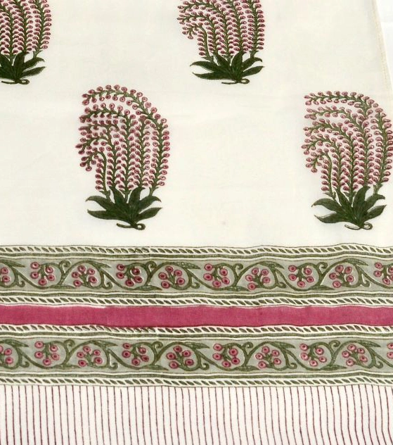 hand painted shawl scarf stole in kashmir