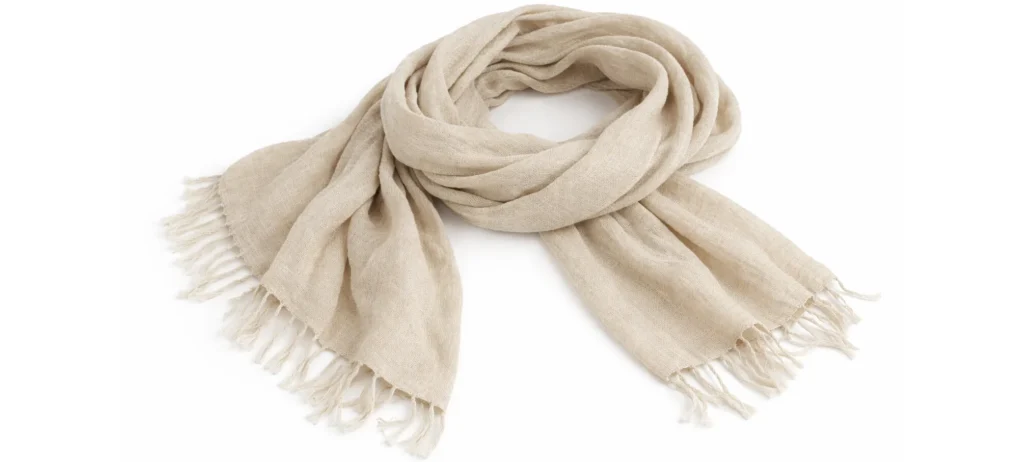 linen shawl and scarf
